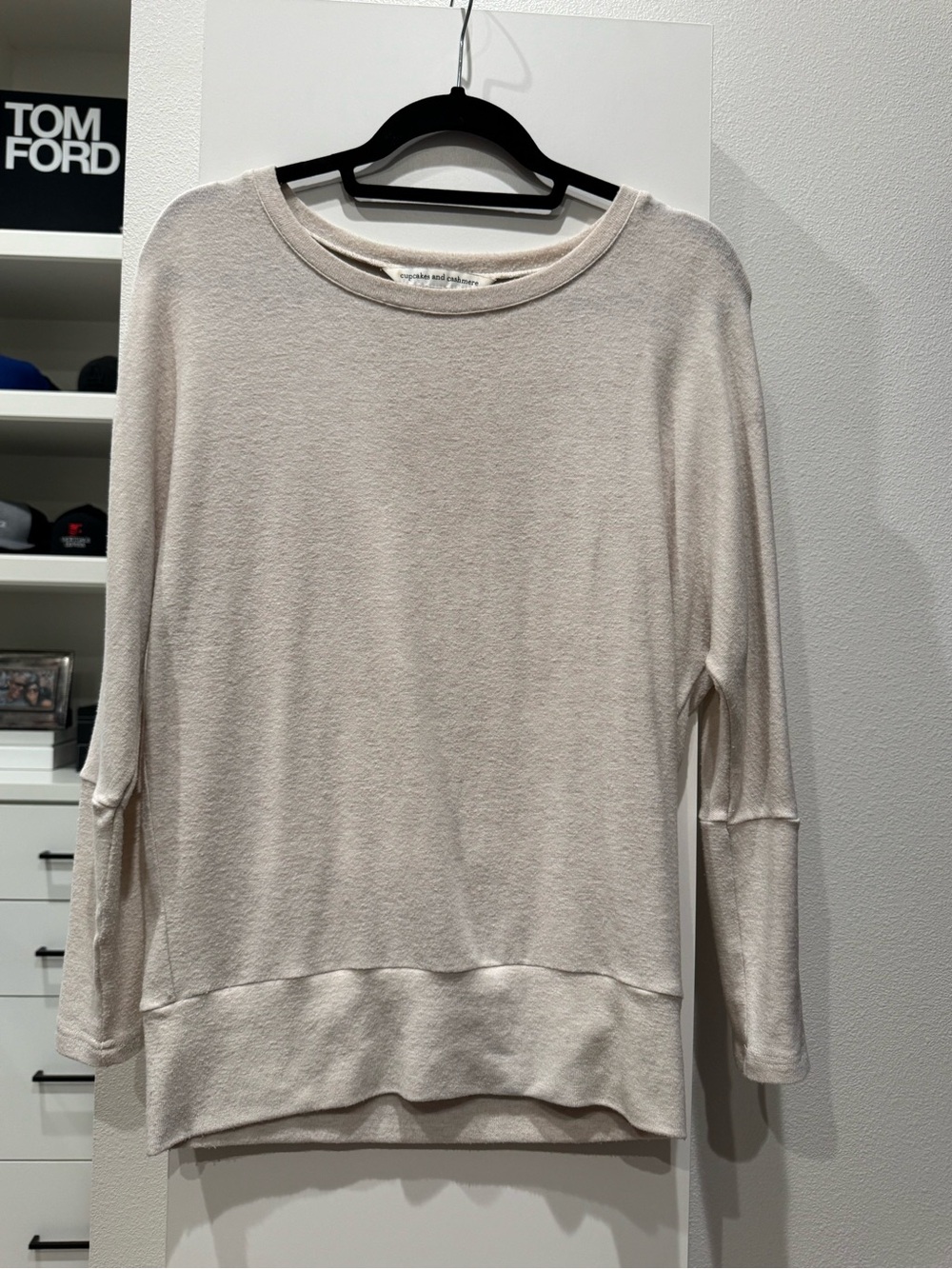 cupcakes & cashmere Oatmeal Crewneck Pullover Sweater